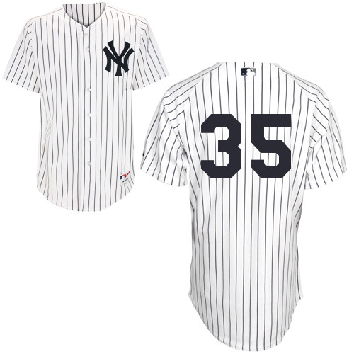 Michael Pineda #35 MLB Jersey-New York Yankees Men's Authentic Home White Baseball Jersey